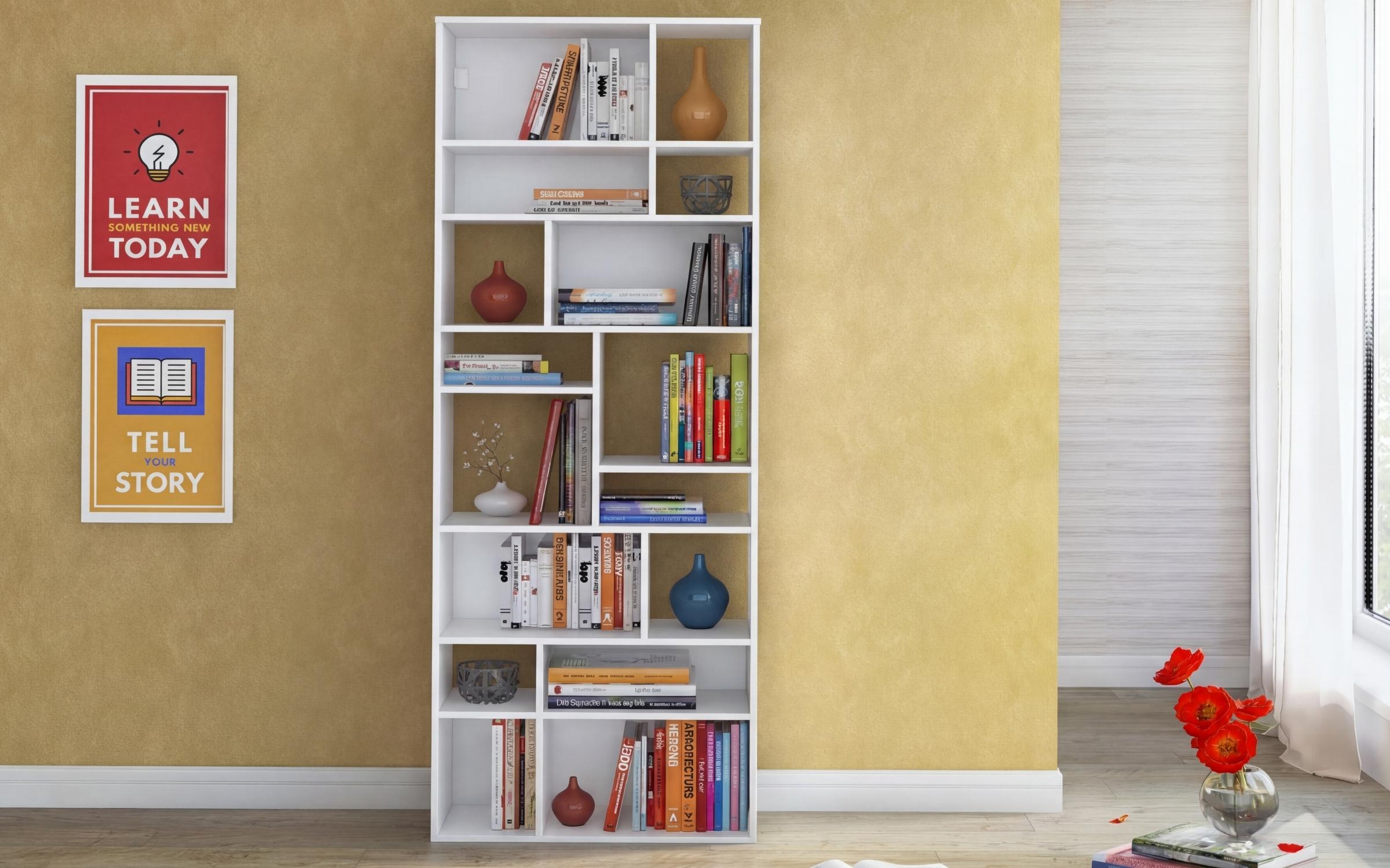 Shelf unit Astrid L, white  3